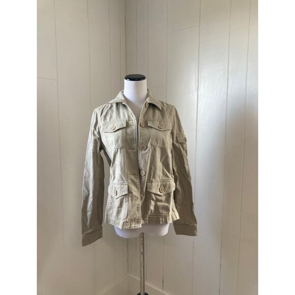 Crazy Horse Khaki Buttondown Jacket, Size M - Picture 1 of 5